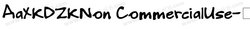 AaXKDZKNon CommercialUse字体转换
